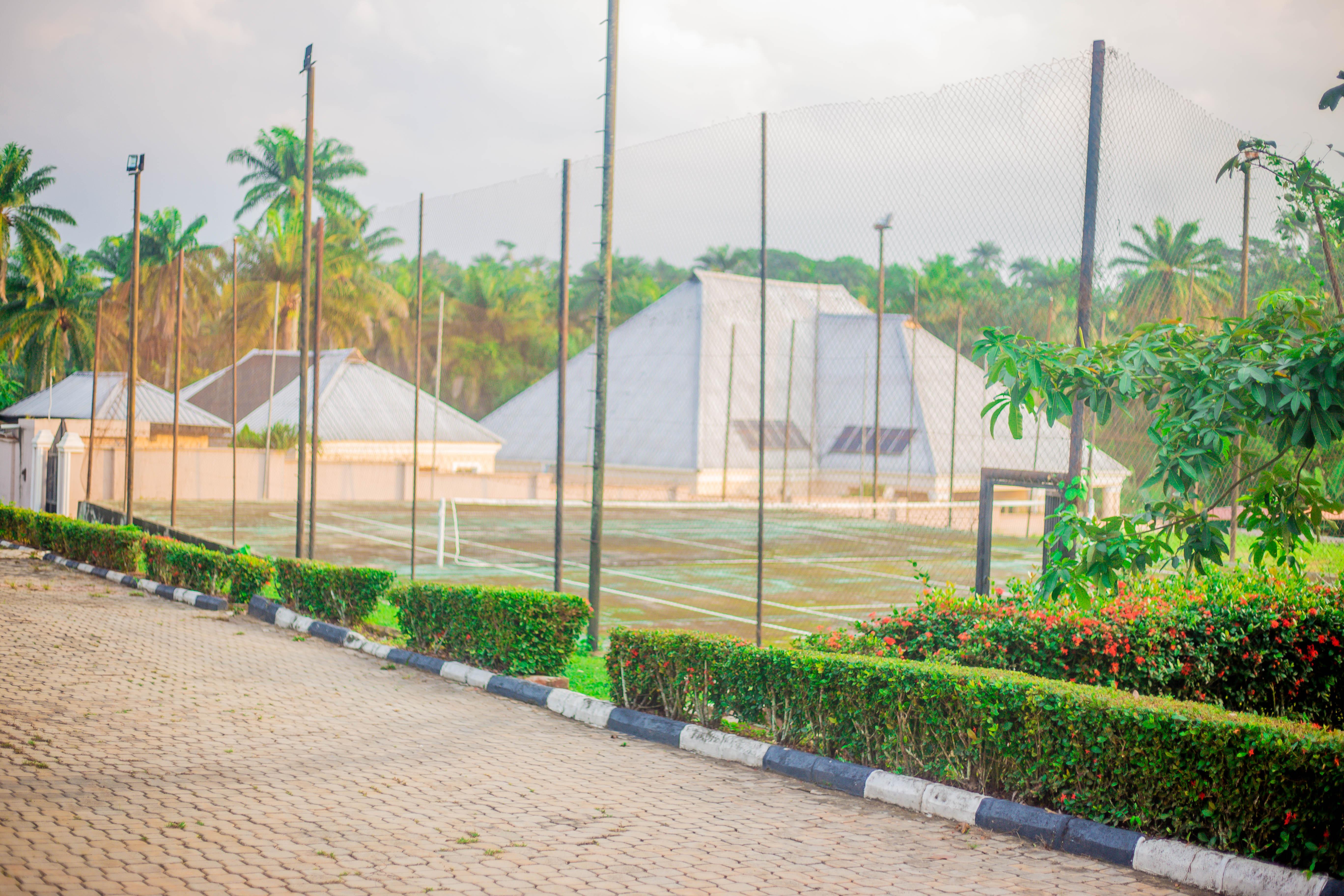 MicCom lawn tennis court